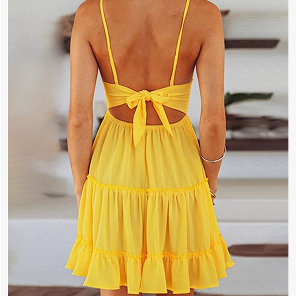 Yellow summer dress! Worn once